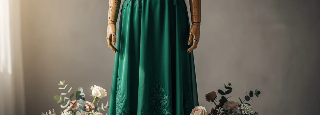 Comment choisir une robe de mariage vert émeraude : élégance et raffinement pour chaque occasion