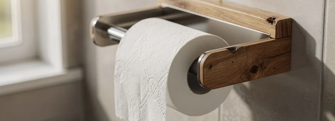 Mix bois et métal : le combo gagnant pour votre porte-rouleau