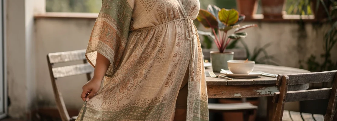 Robe bohème grande taille : allier style boho chic et confort pour un brunch en terrasse
