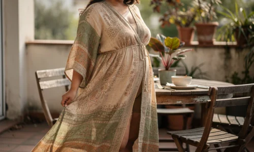 Robe bohème grande taille : allier style boho chic et confort pour un brunch en terrasse