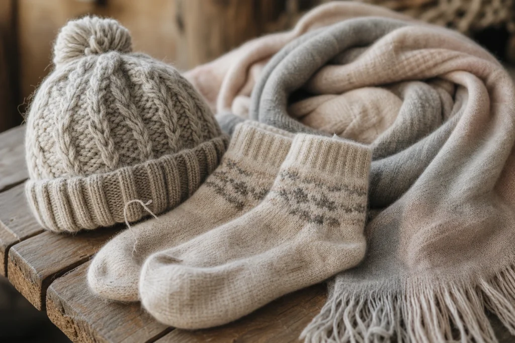 Bonnet, chaussettes et écharpe : ces petits accessoires qui font toute la magie