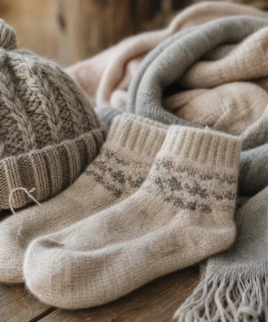 Bonnet, chaussettes et écharpe : ces petits accessoires qui font toute la magie