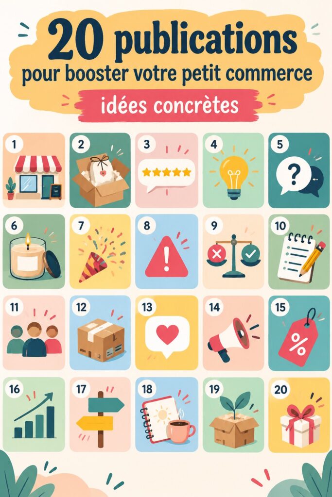 20 publications pour dynamiser votre petit commerce
