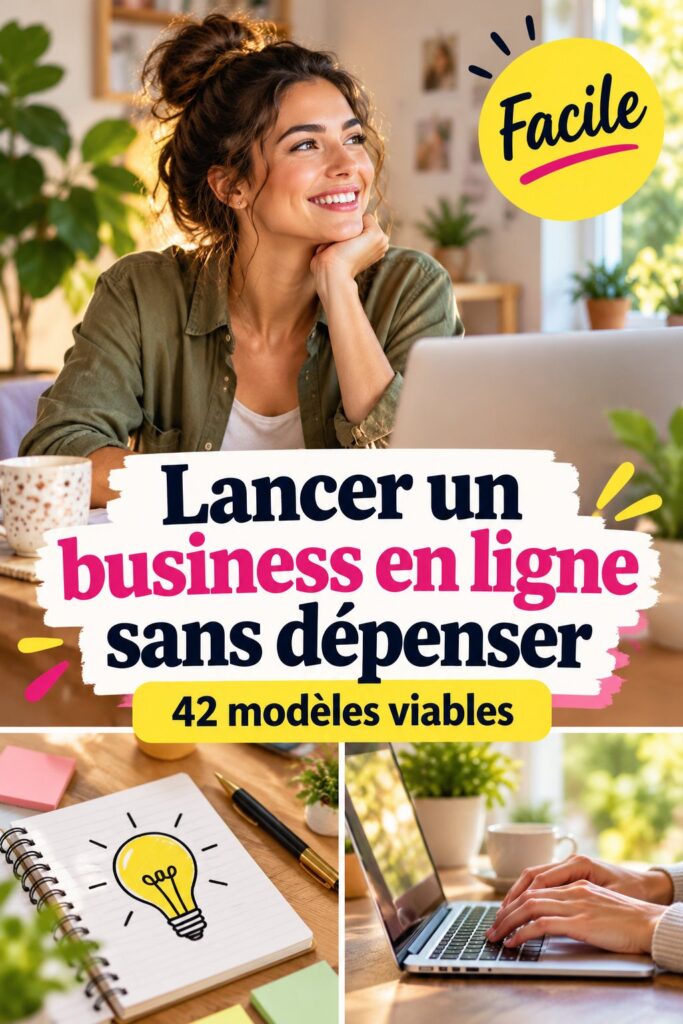 Lancer un business en ligne sans dépenser