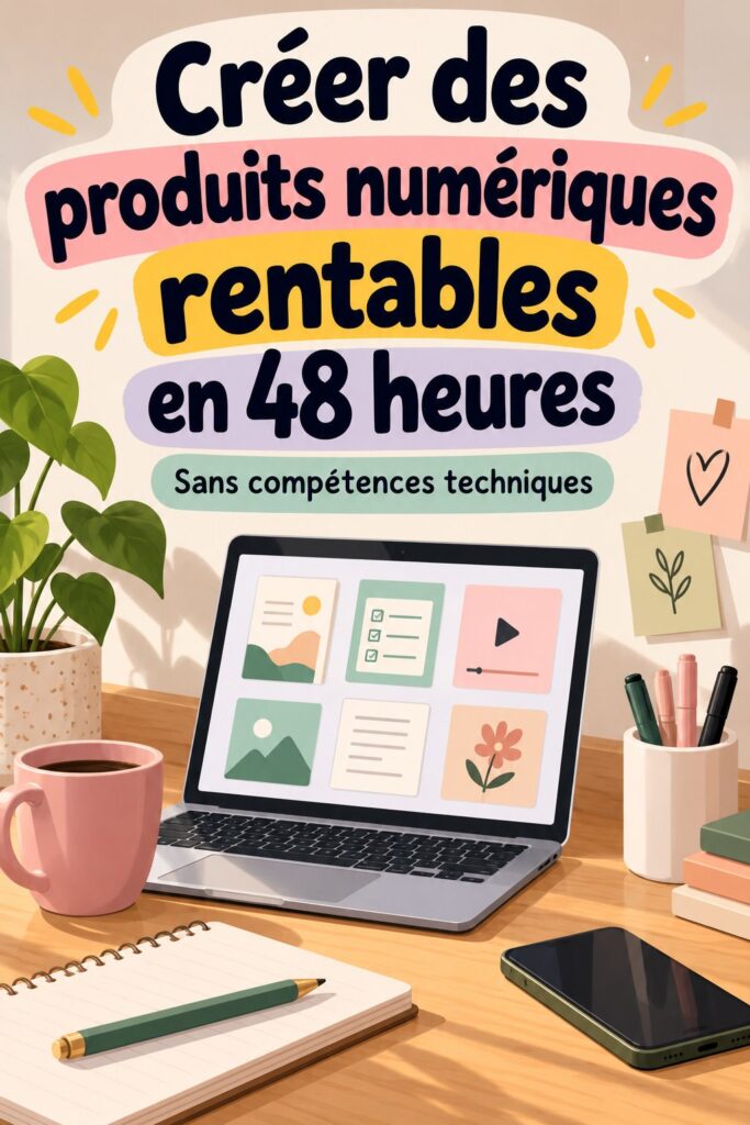 Créez des produits numériques rentables en 48 heures